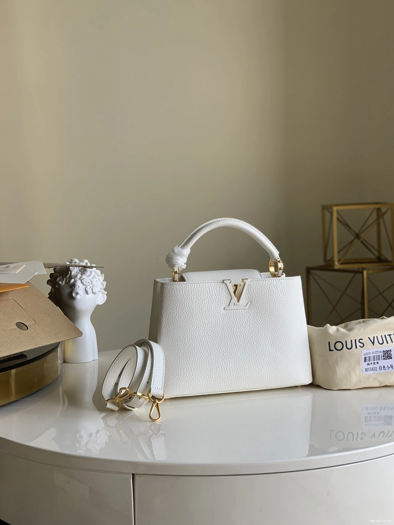 AAA Pruses Bags CAPUCINES VUITTON BB LOUIS 0822
